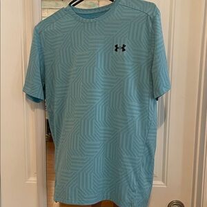 Under Armour Light Blue Geometric Tee